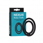 Черное двойное эрекционное кольцо Nexus Enduro Double - Nexus Range - в Новочебоксарске купить с доставкой