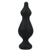 Черная анальная втулка Amuse L - 13,8 см. - Adrien Lastic