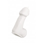 Белая свеча в форме пениса - 47 гр. - Pecado - купить с доставкой в Новочебоксарске