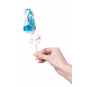Голубой леденец в форме члена со вкусом блю кюрасао - 80 гр. - Sosuчki - купить с доставкой в Новочебоксарске
