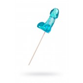 Голубой леденец в форме члена со вкусом блю кюрасао - 80 гр. - Sosuчki - купить с доставкой в Новочебоксарске