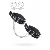 Черные оковы из одного ремешка с люверсами - Pecado - купить с доставкой в Новочебоксарске