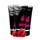 Набор из 3 съедобных лубрикантов JUJU со вкусом малины - JuJu - купить с доставкой в Новочебоксарске