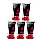 Набор из 5 съедобных лубрикантов JUJU со вкусом малины - JuJu - купить с доставкой в Новочебоксарске