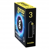 Супертонкие презервативы Ganzo Invisible - 3 шт. - Ganzo - купить с доставкой в Новочебоксарске