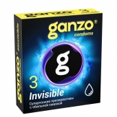 Супертонкие презервативы Ganzo Invisible - 3 шт. - Ganzo - купить с доставкой в Новочебоксарске