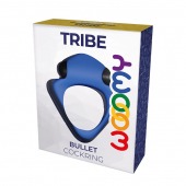 Синее эрекционное кольцо Wooomy Tribeс с вибрацией - Adrien Lastic - в Новочебоксарске купить с доставкой