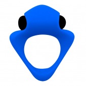 Синее эрекционное кольцо Wooomy Tribeс с вибрацией - Adrien Lastic - в Новочебоксарске купить с доставкой