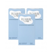 Набор из 3 упаковок ультратонких презервативов Pleasure Lab (по 12 шт.) - Pleasure Lab - купить с доставкой в Новочебоксарске
