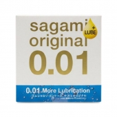 Увлажнённый презерватив Sagami Original 0.01 Extra Lub - 1 шт. - Sagami - купить с доставкой в Новочебоксарске