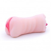 Телесный двусторонний мастурбатор - вагина и ротик - Boys of Toys - в Новочебоксарске купить с доставкой