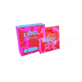 Презервативы с разогревающим эффектом Expert Hot Love - 3 шт. - Expert - купить с доставкой в Новочебоксарске