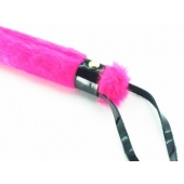 Нежная плеть с розовым мехом BDSM Light - 43 см. - БДСМ Арсенал - купить с доставкой в Новочебоксарске