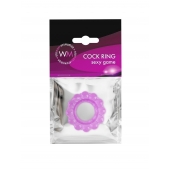 Лиловое эрекционное кольцо с 2 рядами стимулирующих шариков - Erowoman-Eroman - в Новочебоксарске купить с доставкой