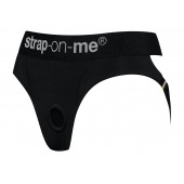 Черные трусики для насадок Heroine Lingerie Harness - size XL - Strap-on-me - купить с доставкой в Новочебоксарске