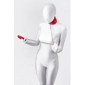 Красный ошейник с подкладкой из меха - ToyFa - купить с доставкой в Новочебоксарске