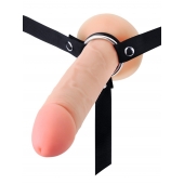 Мужской полый страпон на регулируемых ремешках - 22 см. - Sex Expert - купить с доставкой в Новочебоксарске