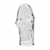 Прозрачная насадка на пенис Booker - 8 см. - Baile - в Новочебоксарске купить с доставкой