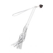 Белая кожаная плеть - 50 см. - Pecado - купить с доставкой в Новочебоксарске