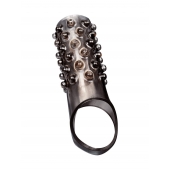 Дымчатая насадка на пенис с выпуклостями - 12 см. - Sex Expert - в Новочебоксарске купить с доставкой