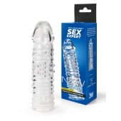 Прозрачная закрытая насадка на пенис - 17 см. - Sex Expert - в Новочебоксарске купить с доставкой