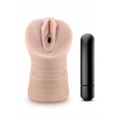 Телесный мастурбатор-вагина Ayumi с вибрацией - Blush Novelties - в Новочебоксарске купить с доставкой