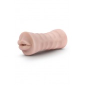 Телесный мастурбатор-ротик Nicole Vibrating Masturbator - Blush Novelties - в Новочебоксарске купить с доставкой