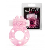 Розовое эрекционное виброкольцо в форме зайчика - 1137 - в Новочебоксарске купить с доставкой