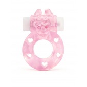 Розовое эрекционное виброкольцо в форме зайчика - 1137 - в Новочебоксарске купить с доставкой