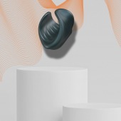 Серый сквозной мастурбатор с вибрацией Manwan Starter - Manwan - в Новочебоксарске купить с доставкой