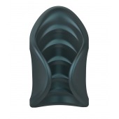 Серый сквозной мастурбатор с вибрацией Manwan Starter - Manwan - в Новочебоксарске купить с доставкой