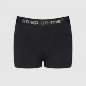Черные трусики-боксеры для фиксации насадок Strap-on-me Harness Lingerie Allure - size XS - Strap-on-me - купить с доставкой в Новочебоксарске