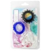 Набор из 3 эрекционных колец разного цвета и рельефа - Boys of Toys - в Новочебоксарске купить с доставкой