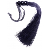 Черная силиконовая плетка - 25,4 см. - Boys of Toys - купить с доставкой в Новочебоксарске