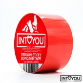 Красный скотч для фиксации Non-Sticky Bondage Tape - 15 м. - Intoyou - купить с доставкой в Новочебоксарске