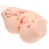 Телесный мастурбатор-полуторс Barbie - Naked Factory - в Новочебоксарске купить с доставкой