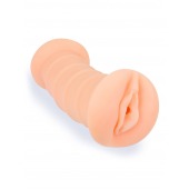 Телесный двусторонний мастурбатор с вибропулей и эрекционными кольцами в комплекте - Sexy Girl - в Новочебоксарске купить с доставкой