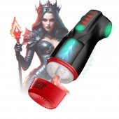 Интерактивный мастурбатор Raven с вакуумом, вибрацией и подсветкой - Shots Media BV - в Новочебоксарске купить с доставкой