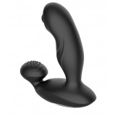Черный вибромассажер простаты с вращающимся шариком - Secwell - в Новочебоксарске купить с доставкой