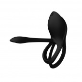 Черное эрекционное виброкольцо Bayek с пультом ДУ - Zalo - в Новочебоксарске купить с доставкой