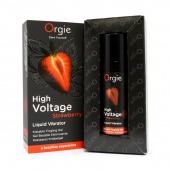 Жидкий вибратор Orgie High Voltage Strawberry - 15 мл. - ORGIE - купить с доставкой в Новочебоксарске