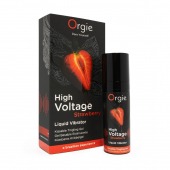 Жидкий вибратор Orgie High Voltage Strawberry - 15 мл. - ORGIE - купить с доставкой в Новочебоксарске