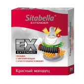 Стимулирующая насадка Sitabella Extender  Красный молодец - Sitabella - купить с доставкой в Новочебоксарске