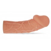 Насадка фаллического вида с венками - 14,7 см. - KOKOS - в Новочебоксарске купить с доставкой