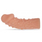 Насадка фаллического вида с венками и шишечками - 14,7 см. - KOKOS - в Новочебоксарске купить с доставкой