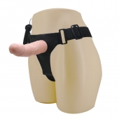 Реалистичный страпон-фаллоимитатор на трусиках Ultra Passionate Harness - 15 см. - Baile - купить с доставкой в Новочебоксарске