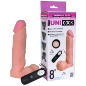 Фаллическая насадка Харнесс UNICOCK 8  с вибрацией - 20 см. - LOVETOY (А-Полимер) - купить с доставкой в Новочебоксарске