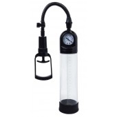 Чёрная вакуумная помпа A-toys с манометром и прозрачной колбой - A-toys - в Новочебоксарске купить с доставкой