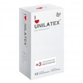 Ультратонкие презервативы Unilatex Ultra Thin - 12 шт. + 3 шт. в подарок - Unilatex - купить с доставкой в Новочебоксарске