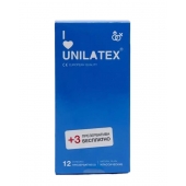 Классические презервативы Unilatex Natural Plain - 12 шт. + 3 шт. в подарок - Unilatex - купить с доставкой в Новочебоксарске